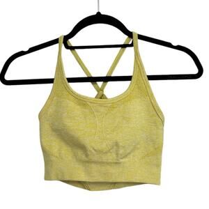 Aybl Crossback Sports Bra in Yellow - Size S